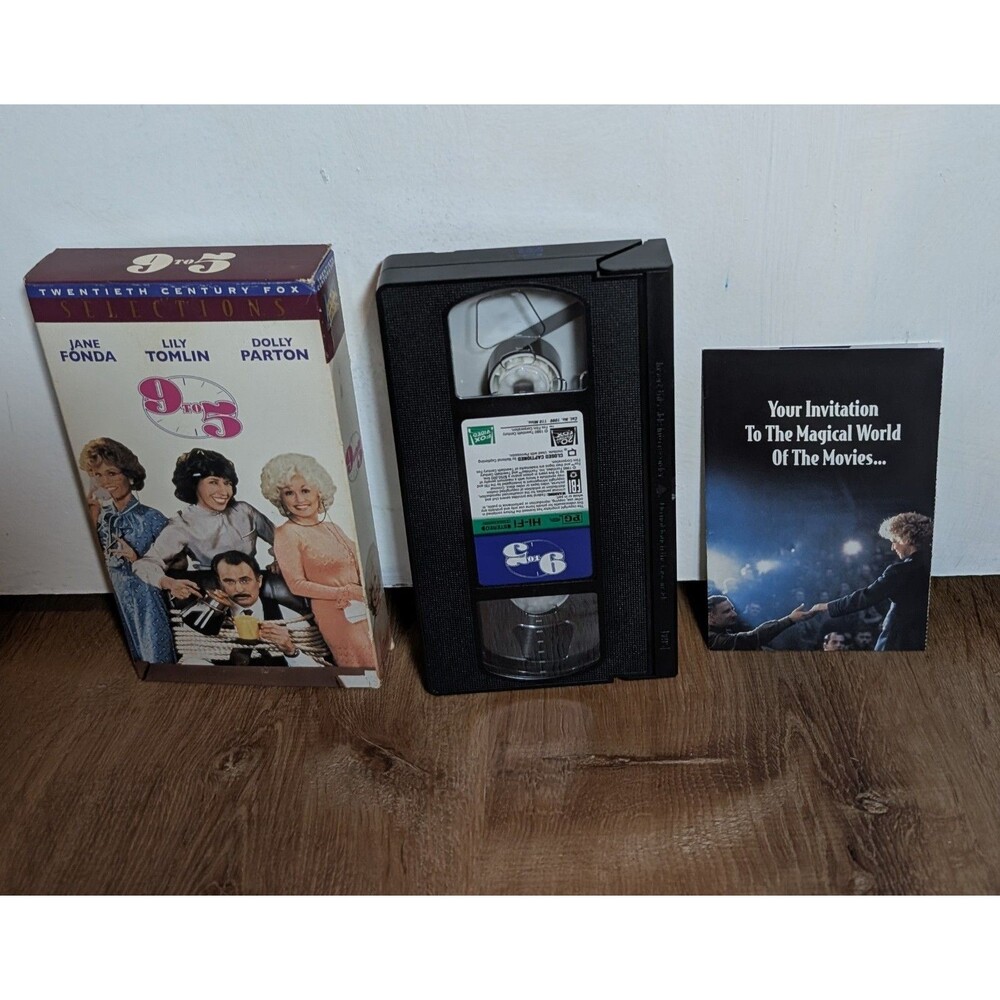9 to 5 Movie Film VHS Tape Jane Fonda Lily Tomlin Dolly Parton 20th Century Fox